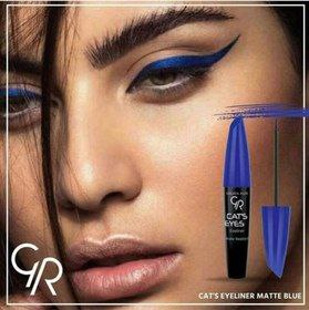 خط چشم آبی گلدن رز GOLDEN ROSE CAT EYES EYELINER BLUE