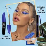 خط چشم آبی گلدن رز GOLDEN ROSE CAT EYES EYELINER BLUE